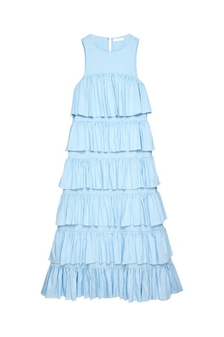 Abito con volant - Azzurro