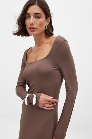 Abito lungo - Marrone