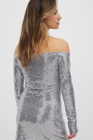 Abito taglio dritto - Argentato