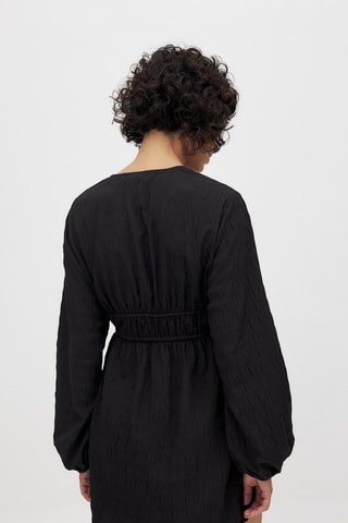 Vestido evasé - Negro