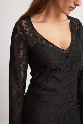 Vestido recto - Negro