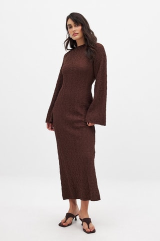 Abito lungo - Marrone