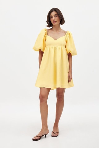 Abito a trapezio - Giallo