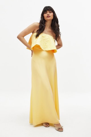 Abito bustier - Giallo