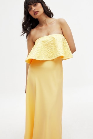 Abito bustier - Giallo