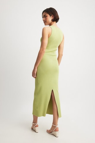 Abito midi - Verde chiaro