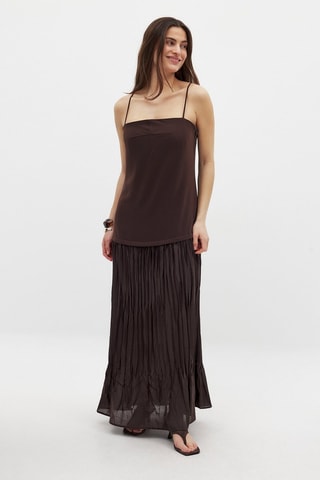 Abito lungo - Marrone