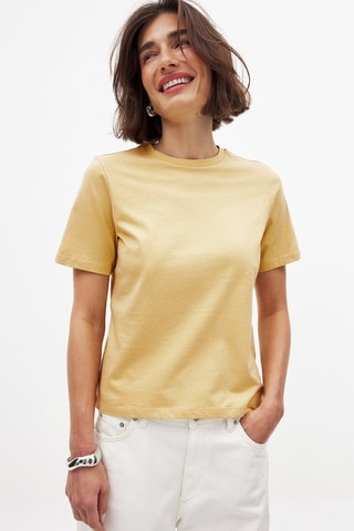 Camiseta regular fit - Amarillo pastel