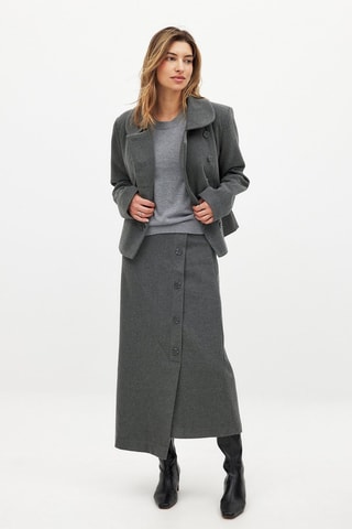 Gonna lunga - Grigio scuro melange