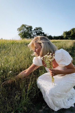 Gonna lunga in pizzo - Bianco