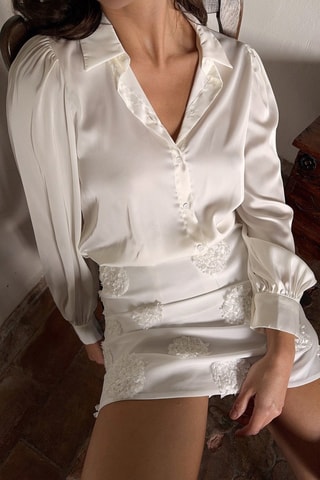 Gonna taglio dritto - Bianco