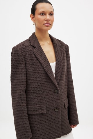 Blazer oversize - Marrone
