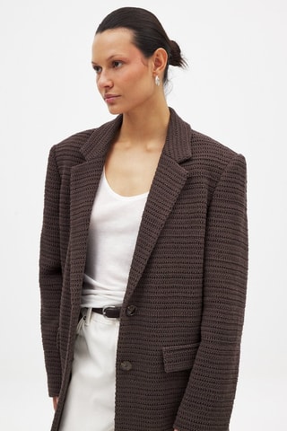 Blazer oversize - Marrone