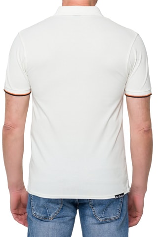 Polo regular - Blanc et bleu marine