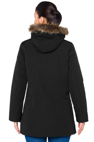 Parka à capuche Mathilde - Marron et noir
