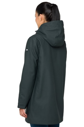 Parka à capuche Karen - Beige et vert