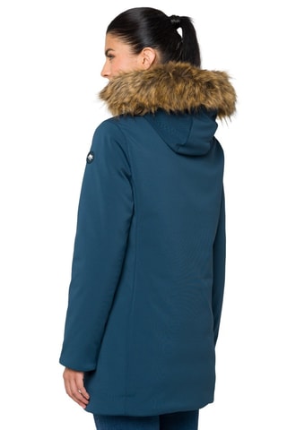 Parka à capuche Dahlia - Noir, bleu et marron