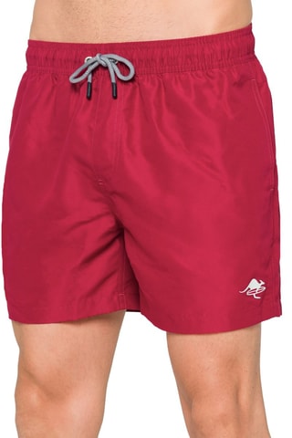 Short de bain Kandara - Blanc et rouge