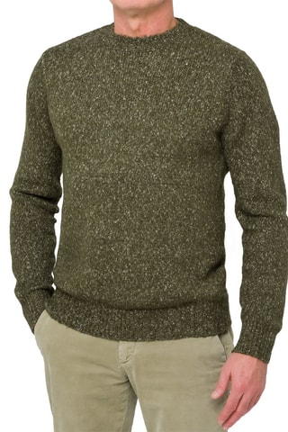 Pull regular en laine et mohair Alaska - Vert