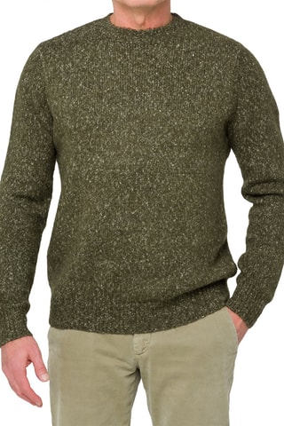 Pull regular en laine et mohair Alaska - Vert