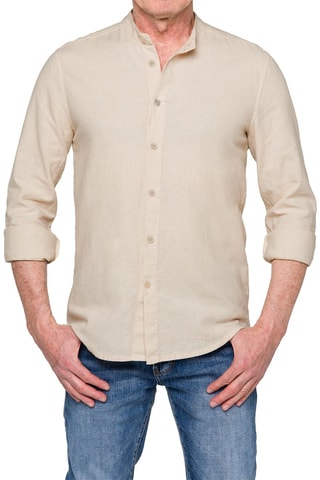 Chemise regular en lin Tongareva - Beige