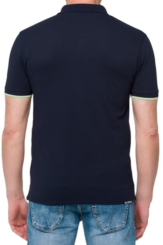 Polo regular - Bleu marine et vert