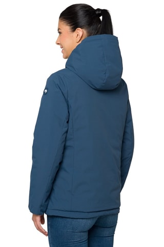 Doudoune à capuche Millaa - Noir et bleu