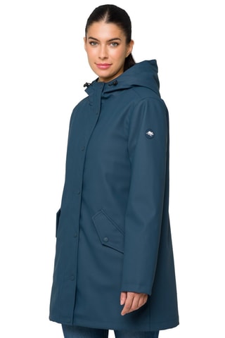 Parka à capuche Karen - Beige et bleu