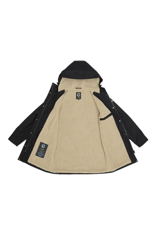 Parka regular à capuche Karen - Beige et gris