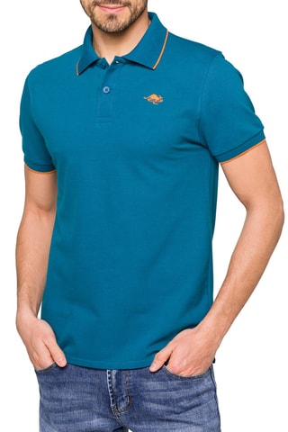 Polo Mareeba - Bleu et orange