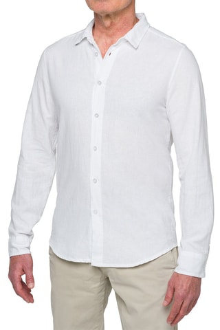 Chemise regular en lin - Blanc