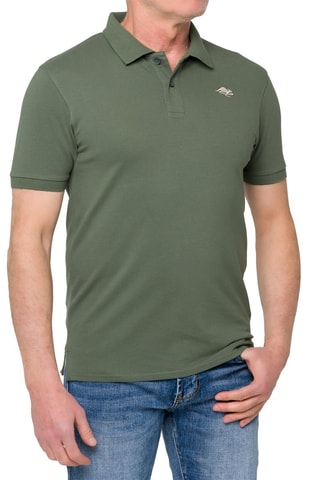 Polo regular - Kaki et beige