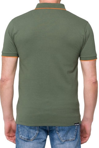 Polo regular - Kaki et orange