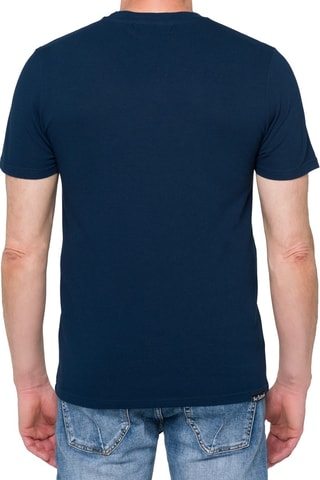 T-shirt regular Pangai piquet - Bleu marine