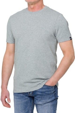 T-shirt regular Pangai piquet - Gris clair