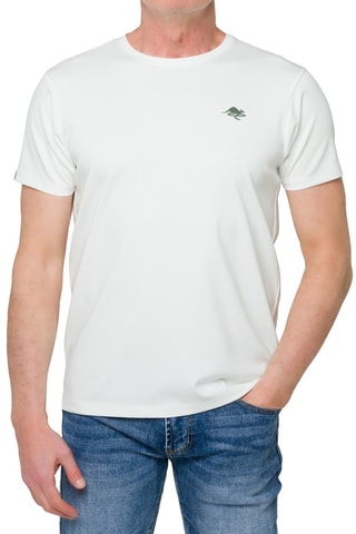 T-shirt regular Togean - Blanc et kaki