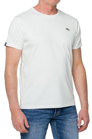 T-shirt regular Togean - Blanc et kaki