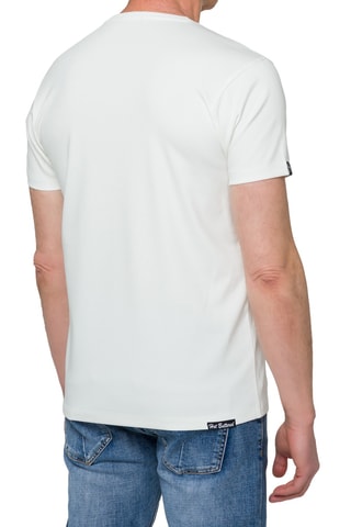 T-shirt regular Togean - Blanc et kaki