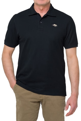 Polo regular Kitami - Beige et noir