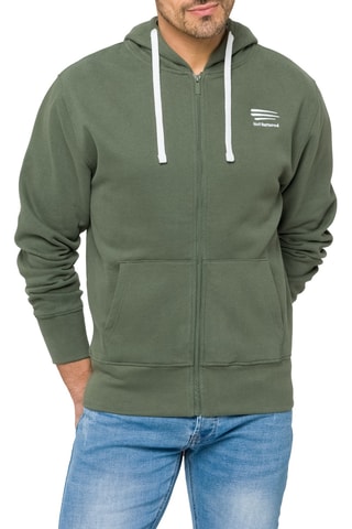 Sweat regular à capuche Waisai - Beige et kaki