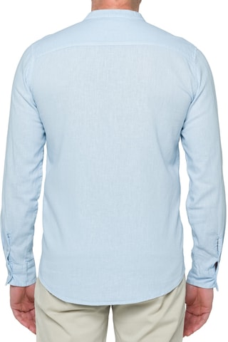 Chemise regular en lin Tongareva - Bleu clair
