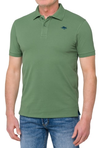 Polo regular Stoney - Bleu et vert