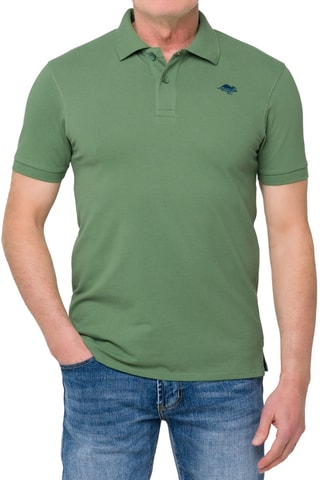 Polo regular Stoney - Bleu et vert