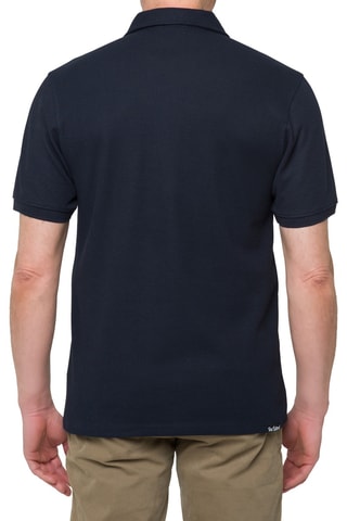 Polo regular Kitami - Bleu marine et rouge