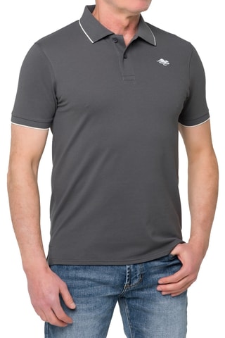 Polo regular Mareeba - Blanc et gris