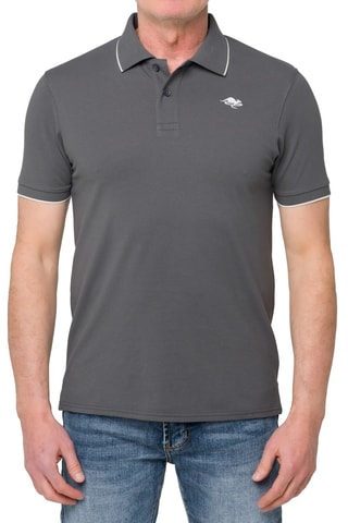 Polo regular Mareeba - Blanc et gris