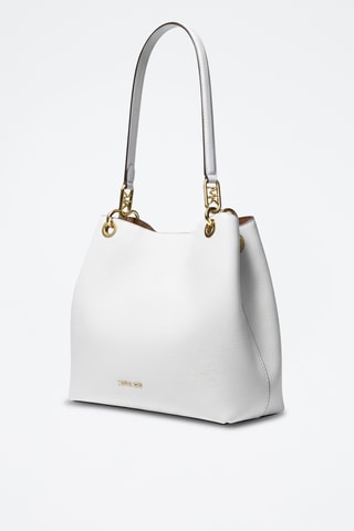 Sac porté épaule en cuir - Blanc