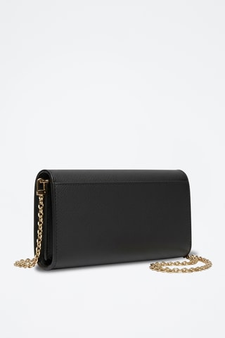 Bandolera de piel - Negro