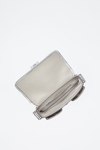 Leren Handtas - Zilverkleurig