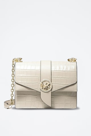 Sac bandoulière en cuir - Crème